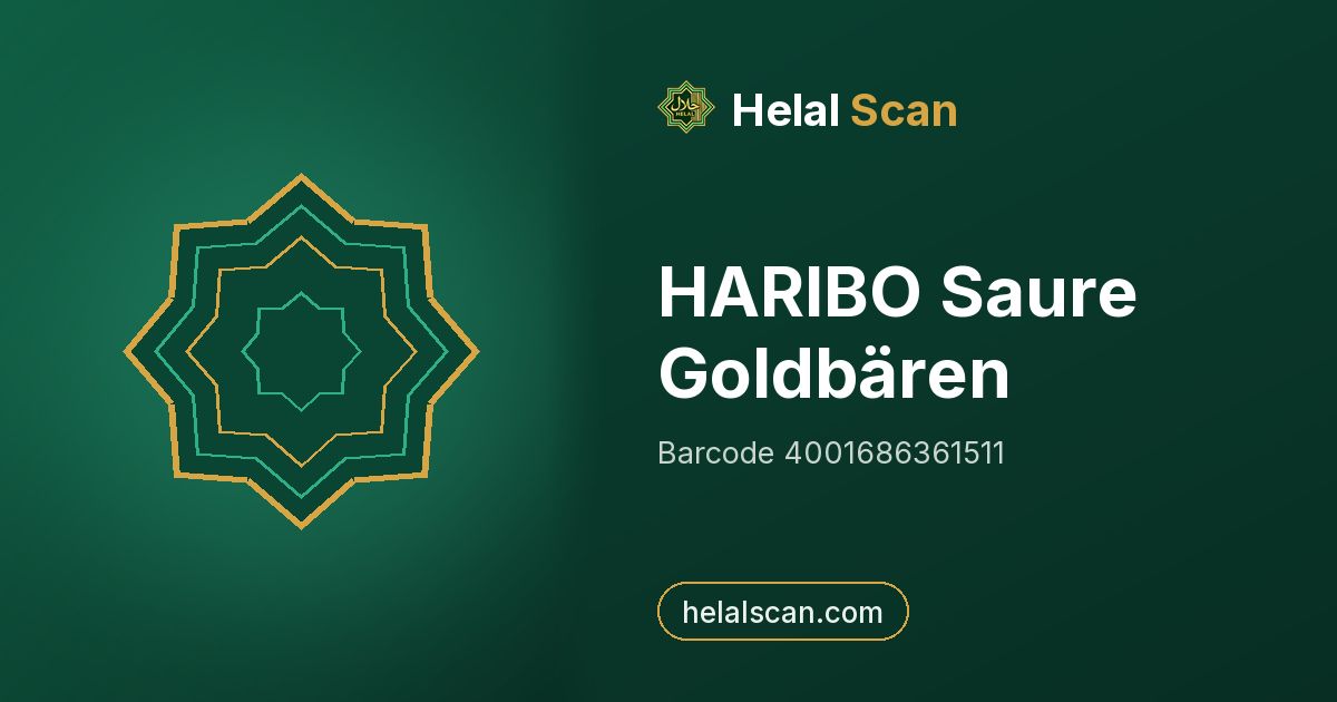 HARIBO Saure Goldbären