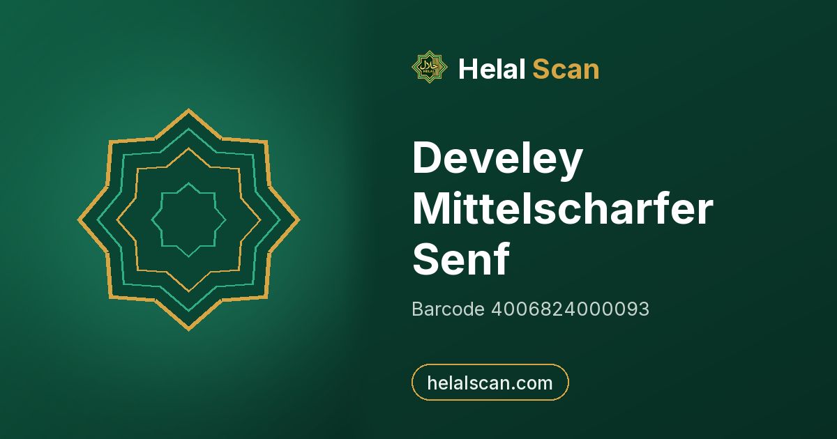Develey Mittelscharfer Senf