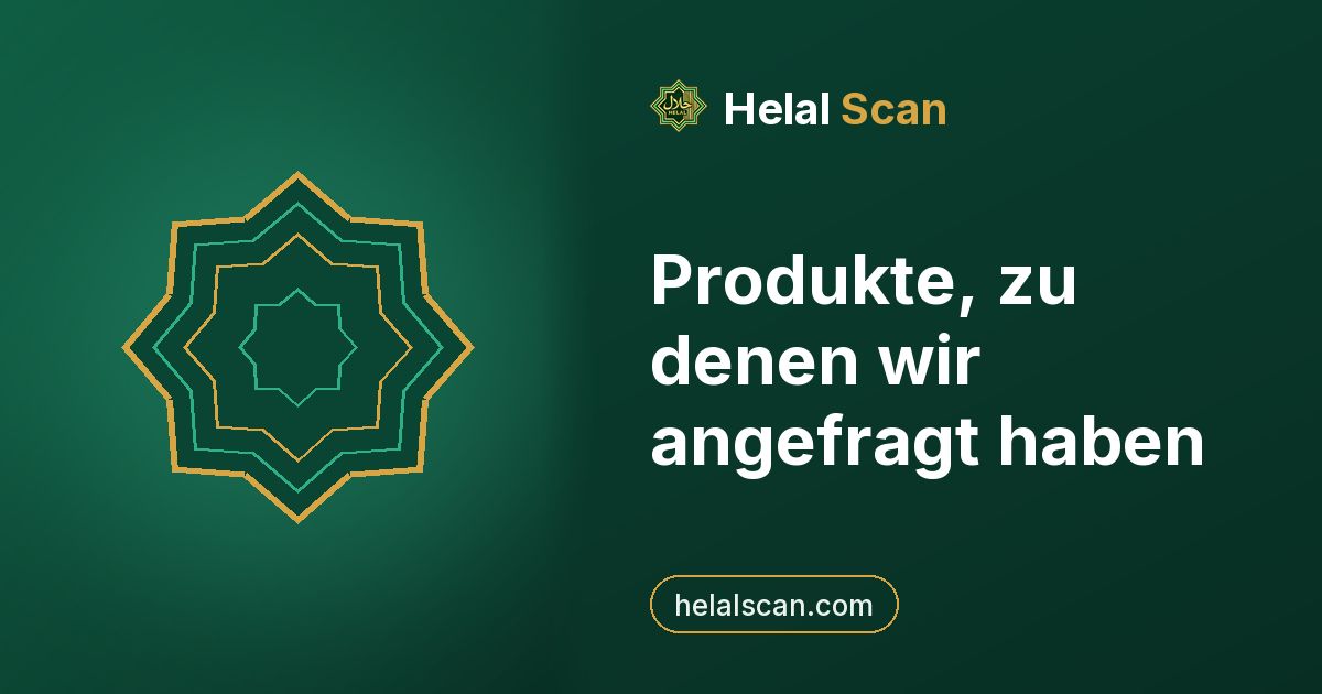 Produkte, zu denen wir angefragt haben
