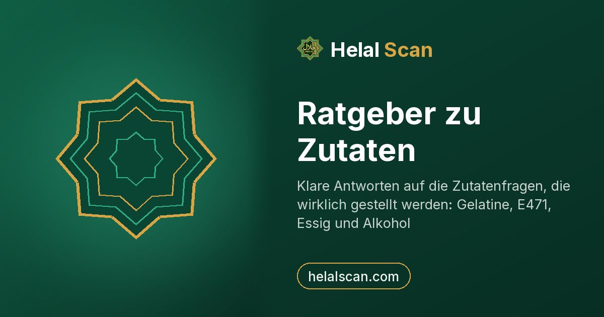 Ratgeber zu Zutaten