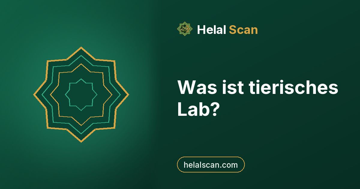 Was ist tierisches Lab?