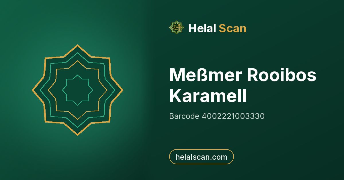 Meßmer Rooibos Karamell