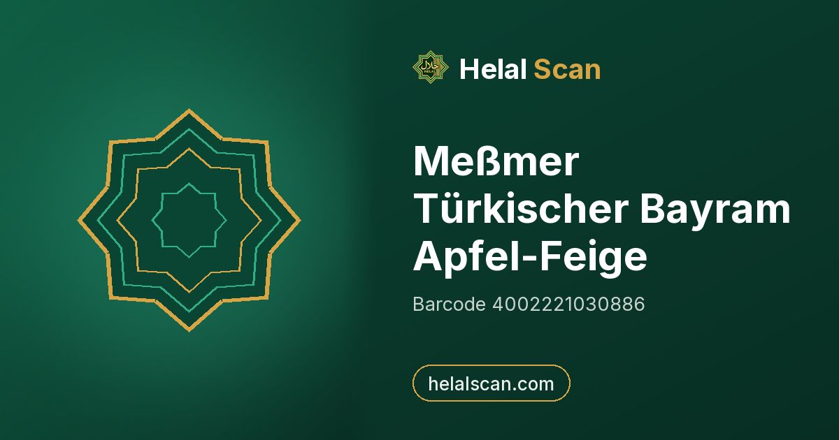 Meßmer Türkischer Bayram Apfel-Feige